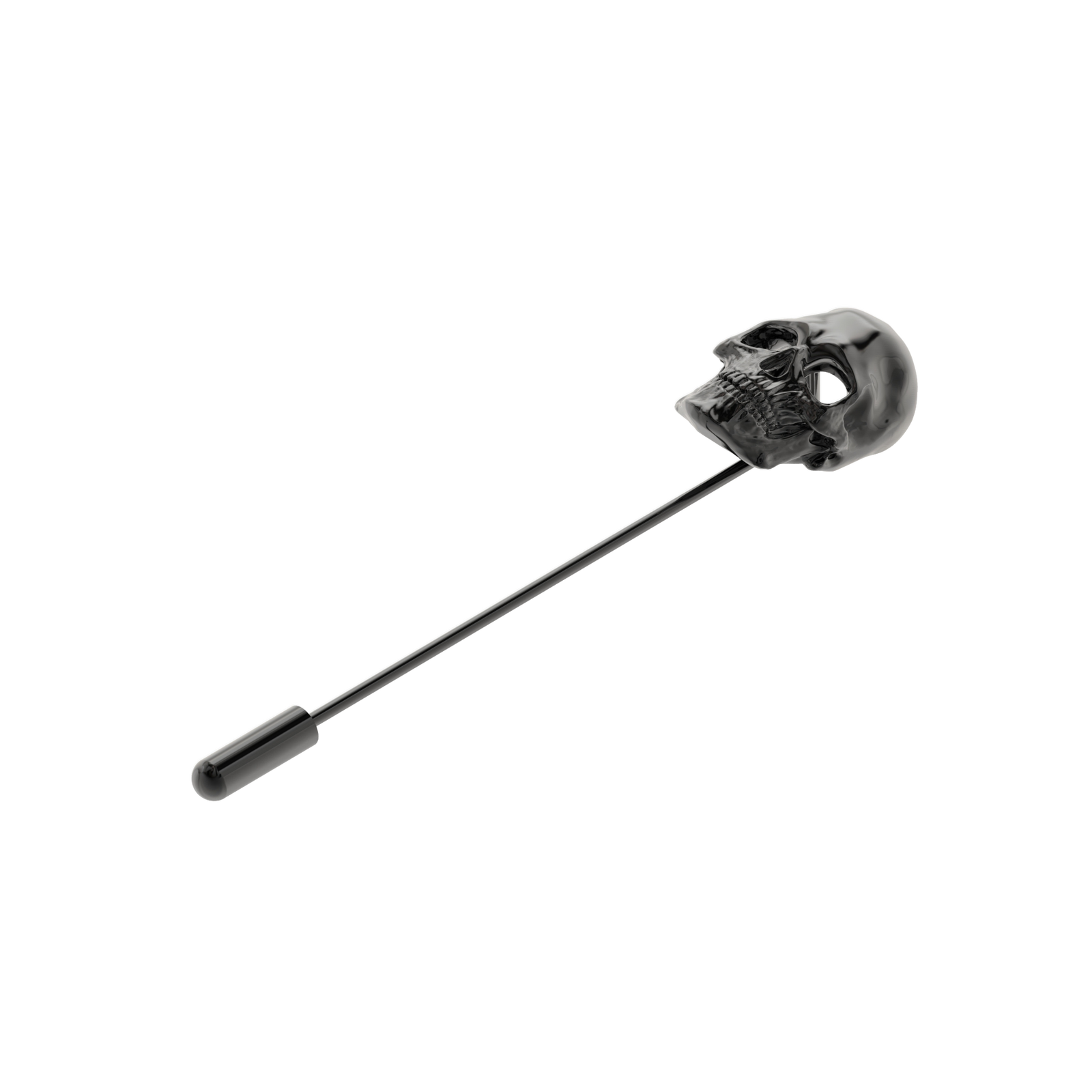 Szpila czaszka czarny rod - Novvak Jewel