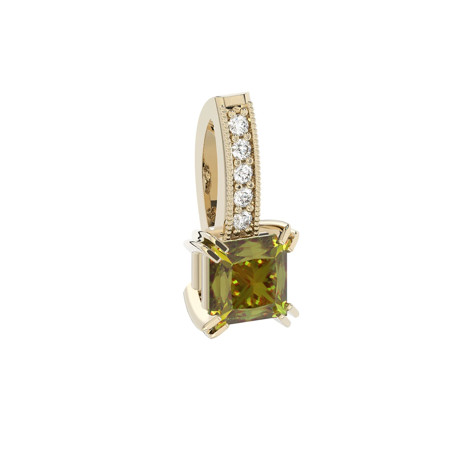 Zawieszka - kolekcja Csarite z diamentami - princess cut