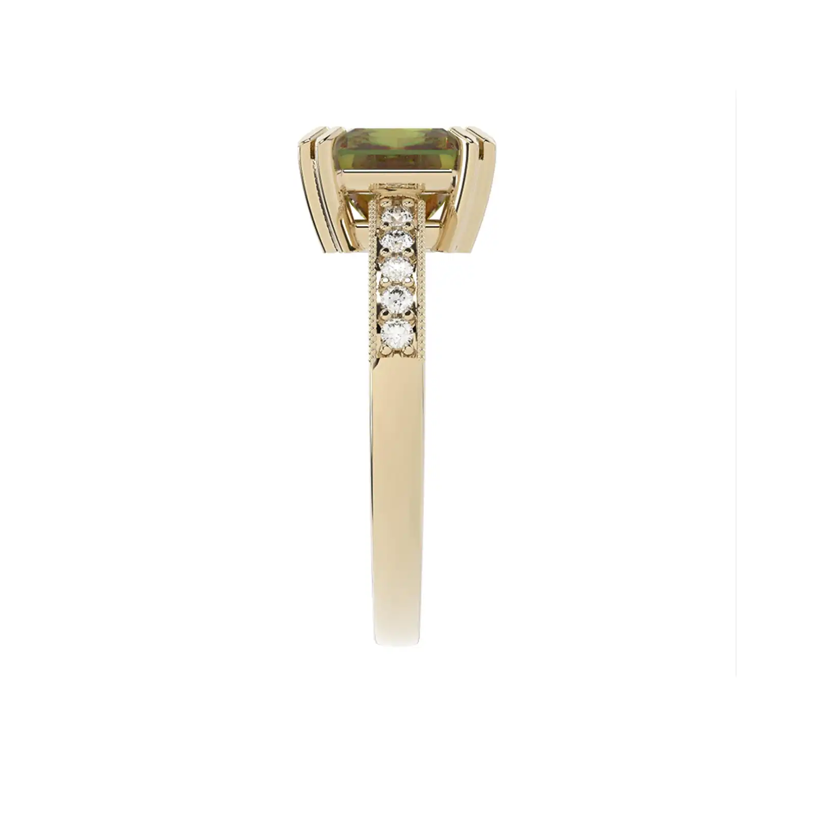 Thumbnail: Pierścionek - kolekcja Csarite z diamentami - princess cut