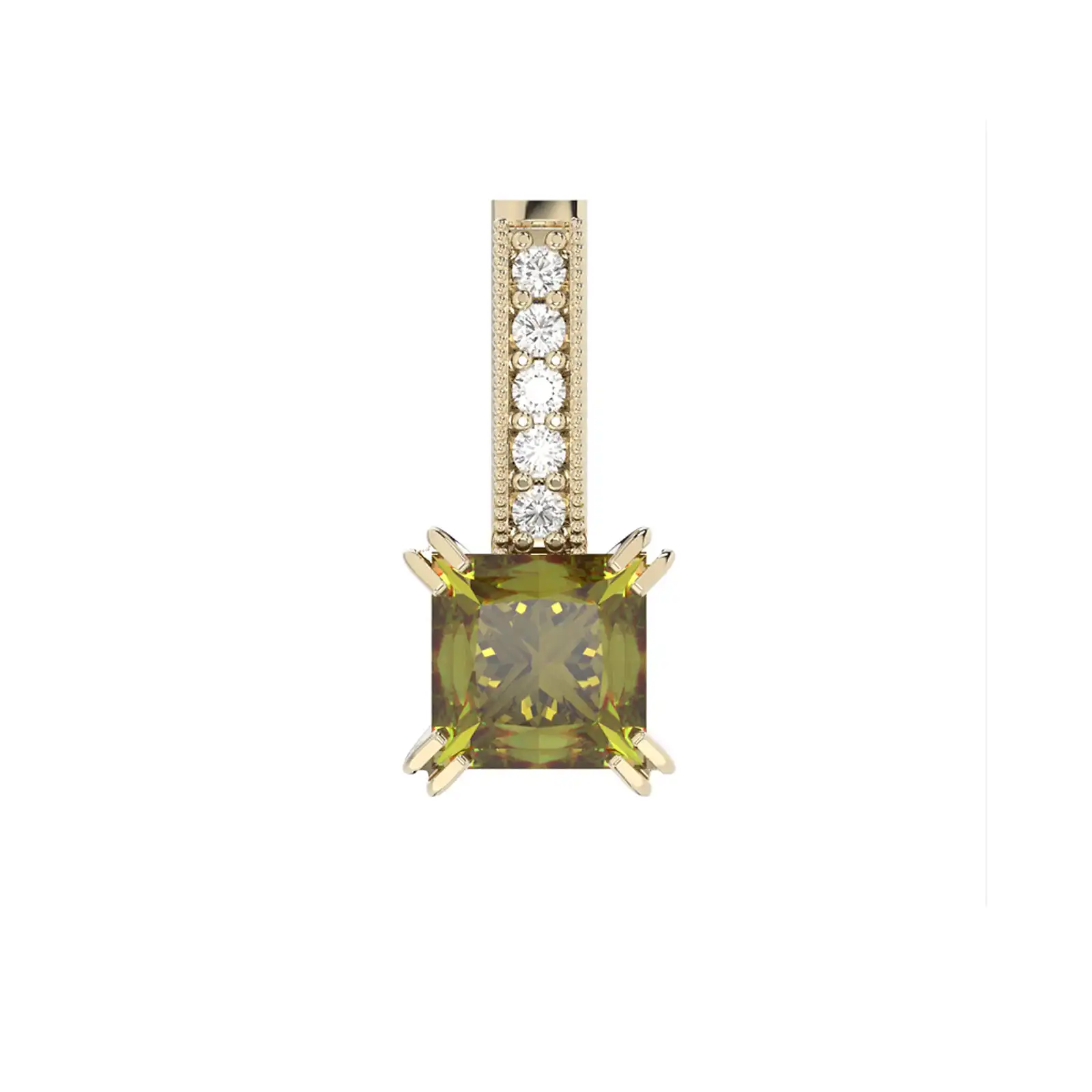 Thumbnail: Zawieszka - kolekcja Csarite z diamentami - princess cut
