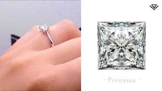 Princess cut diamond ring